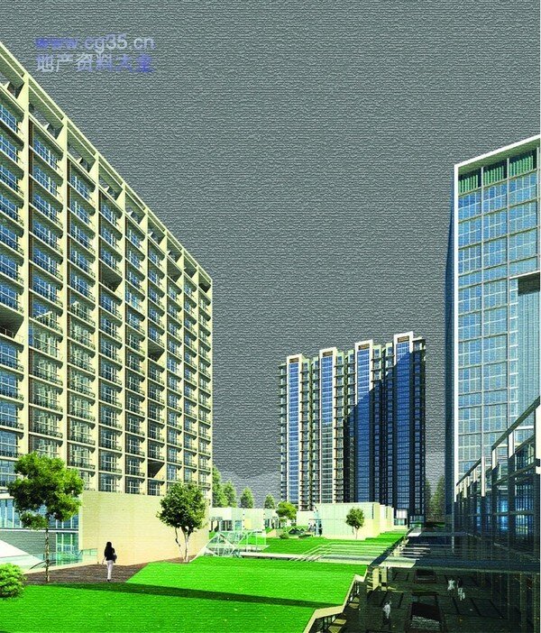2006 年 中国 建筑业 年鉴 居住 建筑 小 高层 社区 建筑设计 图纸 效果图 住宅 cad素材 建筑图纸