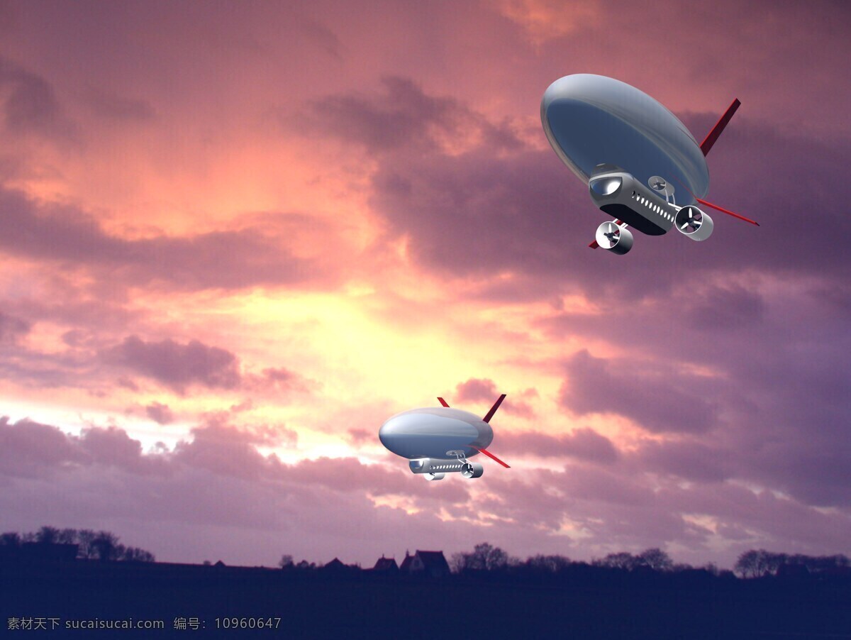 飞艇 飞船 交通 飞行 航空 天空 旅行 广告 现代科技 交通工具