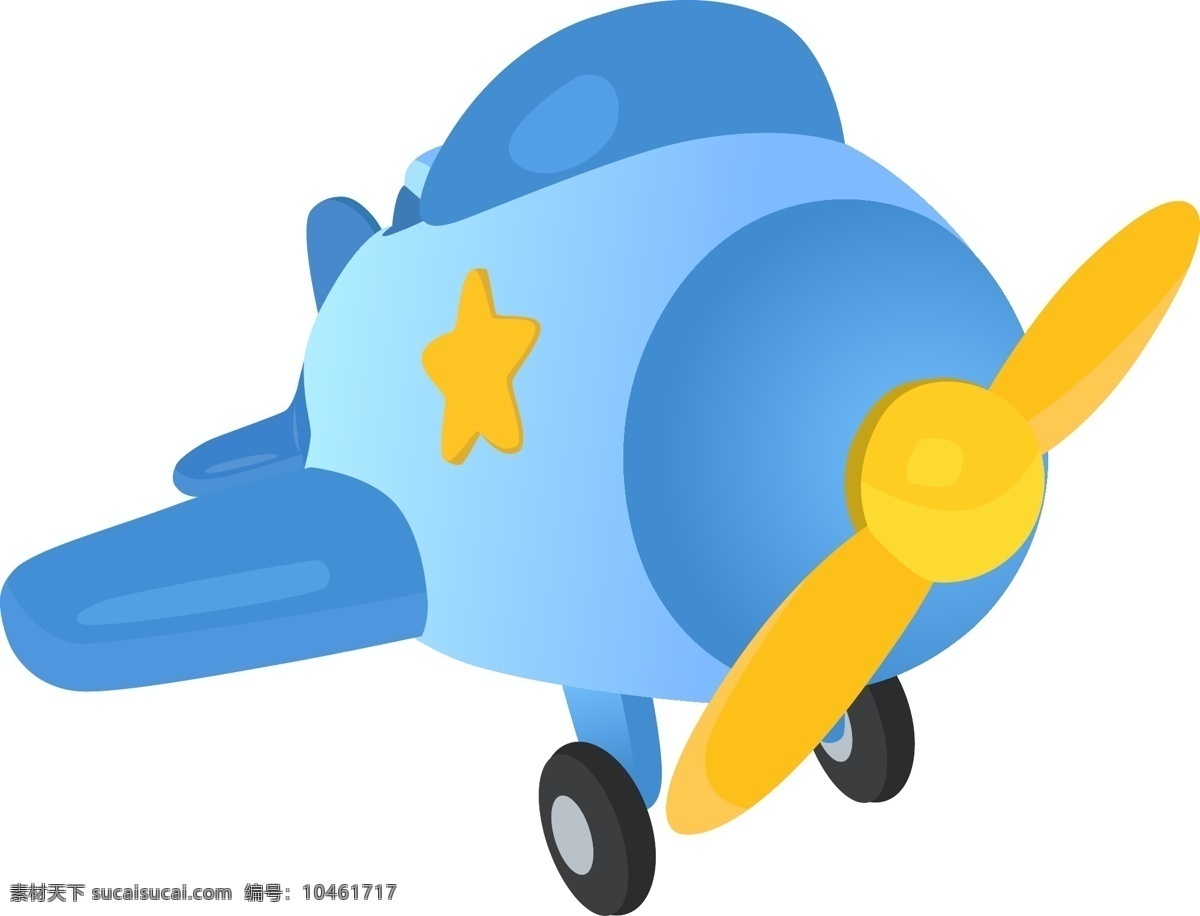蓝色的飞机 飞机 玩具 蓝色