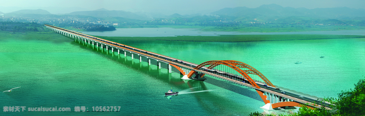 郧阳汉江大桥 郧县二桥 汉江大桥 二桥 汉江桥 景观设计 环境设计