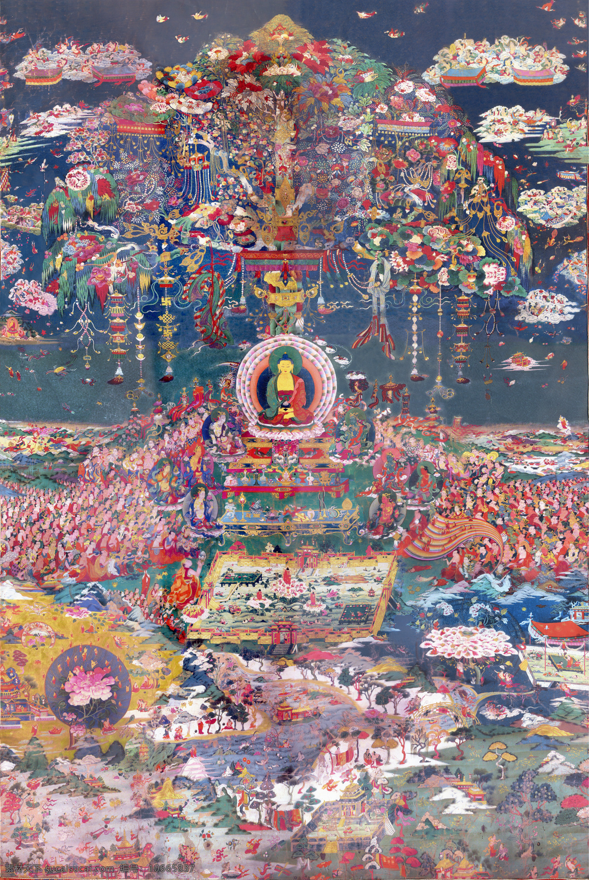 唐卡 佛教 藏传佛教 佛 宗教 宗教信仰 菩萨 西藏 民族 工艺 花纹 老唐卡 极乐世界 绘画 艺术 绘画书法 文化艺术