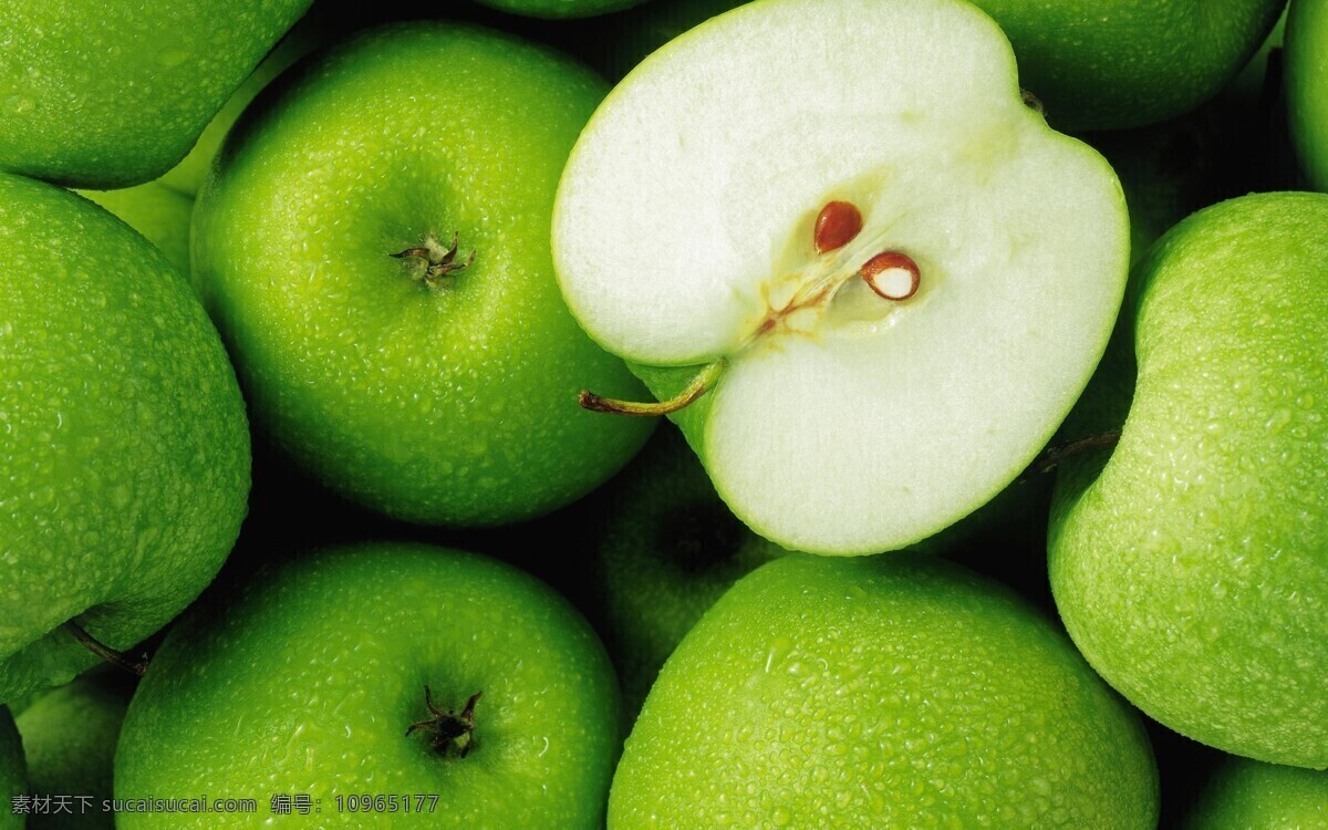美味 苹果 青苹果 切开 水果 苹果图片 餐饮美食