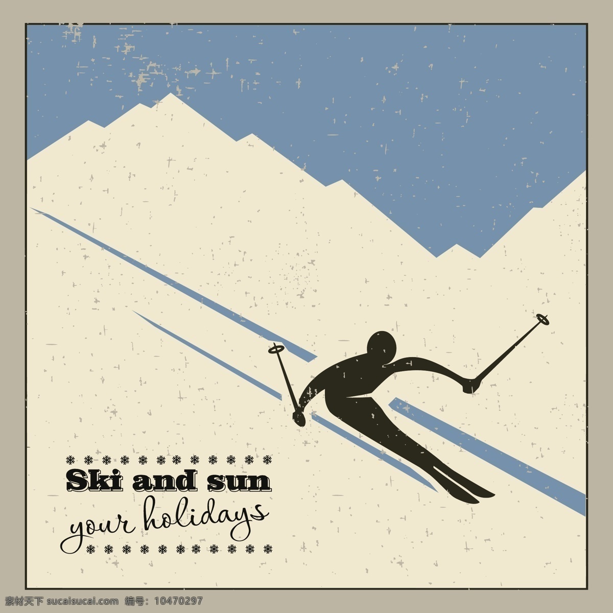 体育运动人物 滑雪 人物剪影 运动会 亚运会 奥运会 雪上运动 矢量图 体育 运动 标识 矢量人物 矢量 职业人物