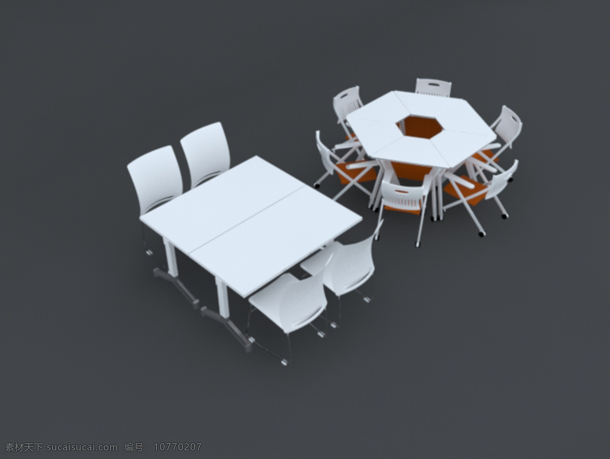 办公桌椅 3d 模型 组合 经典 时尚 办公 家具 桌子 现代 桌椅 装饰装修 3d模型