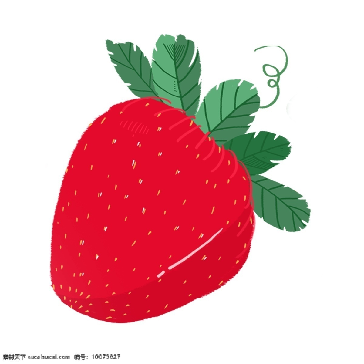 清新 手绘 草莓 元素 水果元素 透明素材 png元素 美食素材 水果食材
