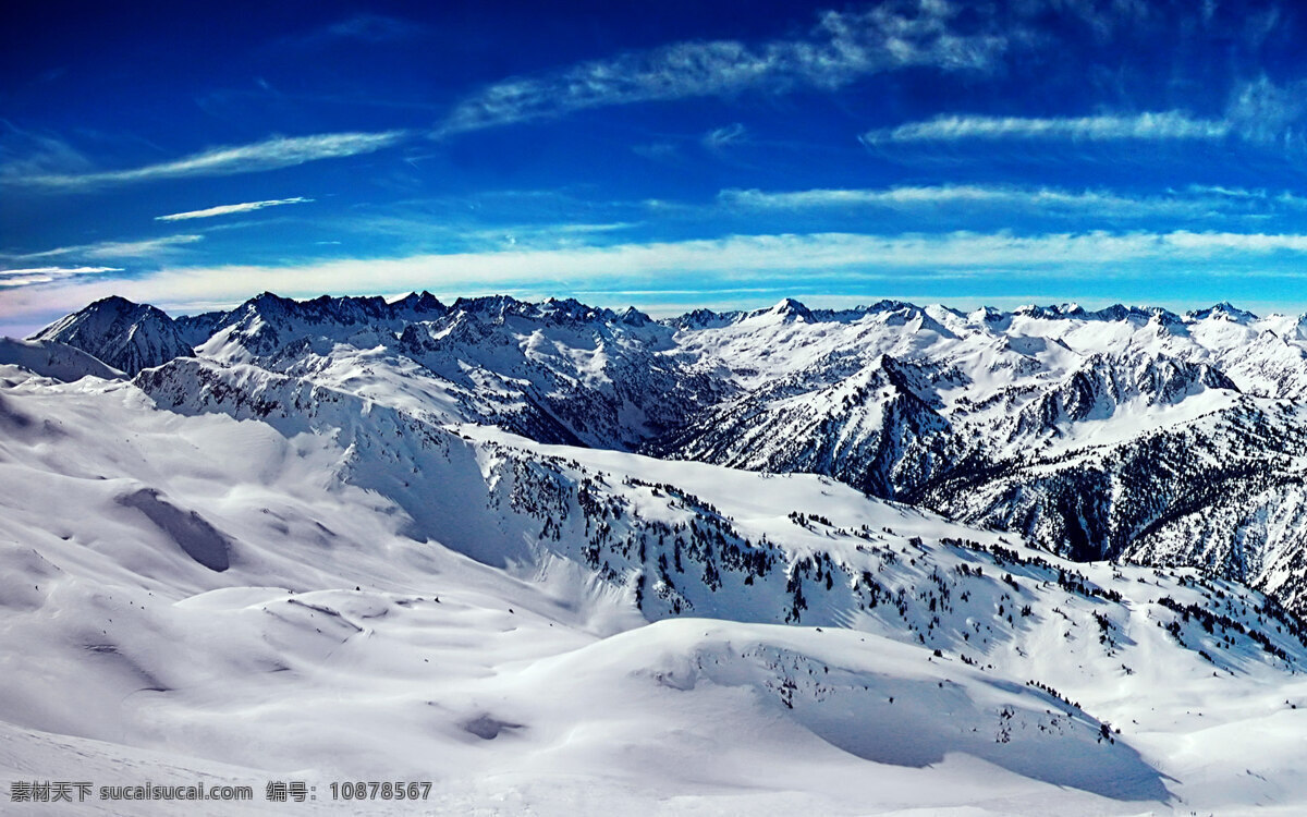 阿尔卑斯山 全景 图 雪山 天空 终年积雪 美景 自然风景 自然景观