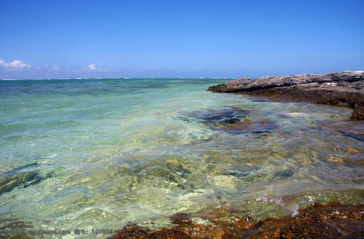 美丽 海滩 海水 自然风景 自然景观 美丽的海滩 西沙 赵述岛 西沙风光 psd源文件