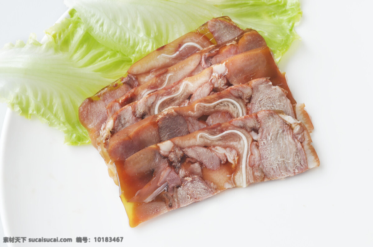 卤猪头肉 猪头肉 猪头 熟肉 肉类 猪 餐饮美食 食物原料