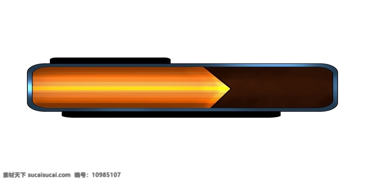 橙色 进度 条 装饰 进度条 长条形 数据