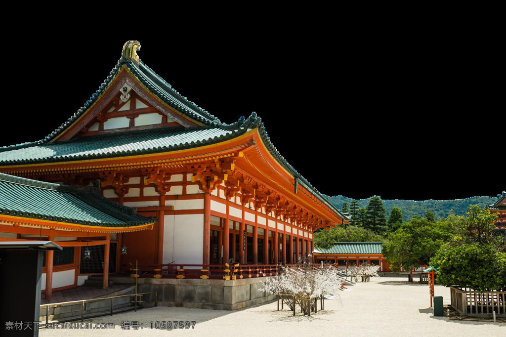 简约 浅色 屋顶 日本旅游 装饰 元素 清新风格 植物 装饰元素