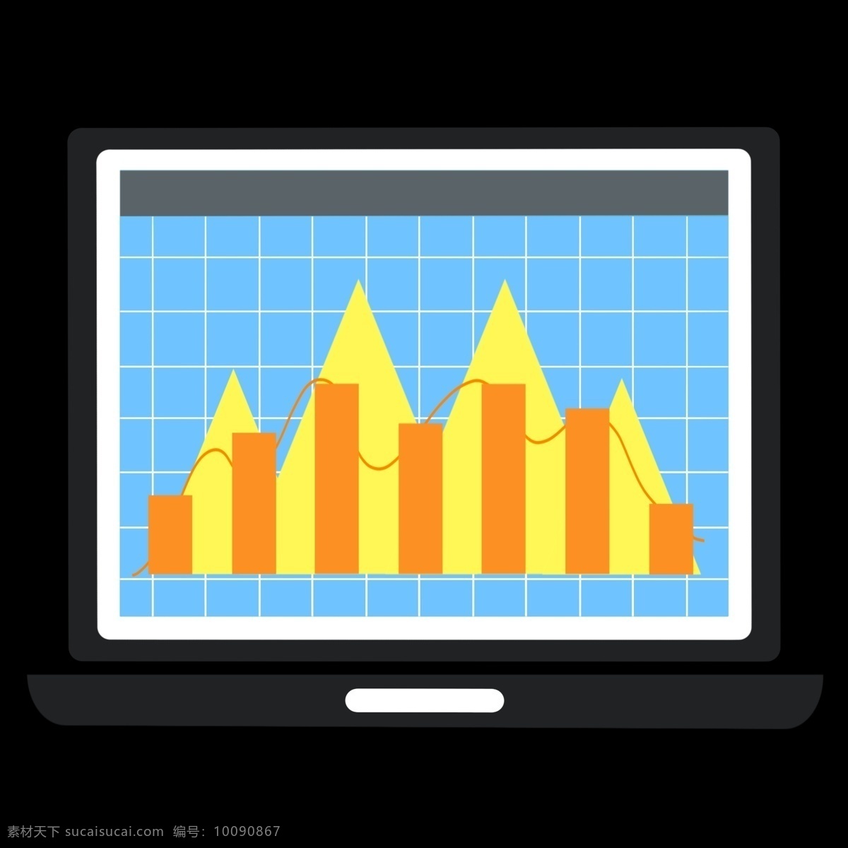 电脑 数据分析 免 抠 图 公司 图标 电脑图标 统计图 分析图 用户分析 金融 趋势图表 互联网