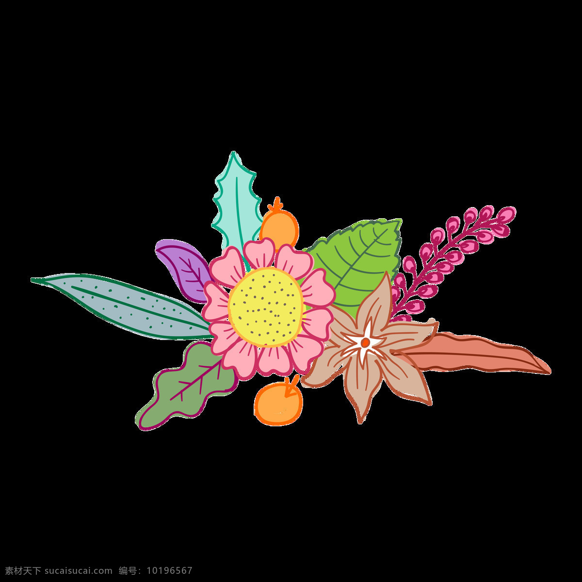 各类 花卉 植物 透明 装饰 海报设计装饰 卡通 免扣 设计素材 水彩 淘宝素材 透明素材 装饰图案