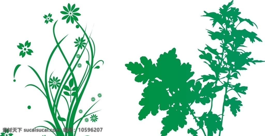 艾蒿 草矢量 草素材 花草 草底纹 2016年