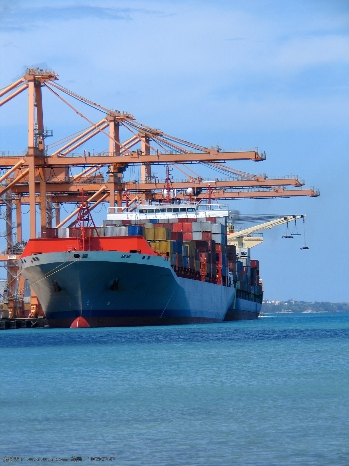物流运输 港口 货物 交通工具 轮船 物流 现代科技 运输 psd源文件