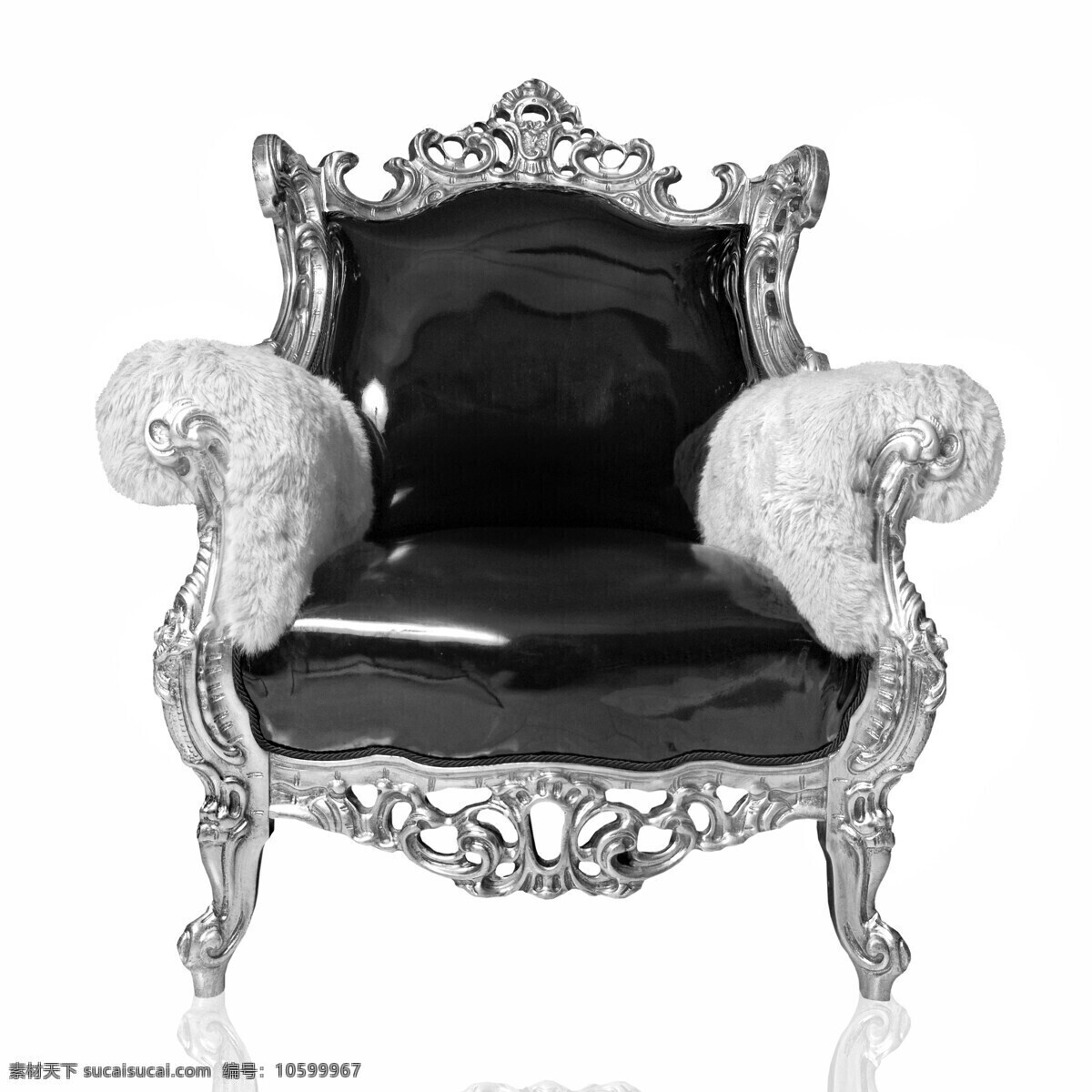 欧式 沙发椅 黑白 照片 高清图片 黑白照片 雕刻花纹 座椅 毛皮扶手 椅子 沙发 浮力 奢华 小巧 家私 家具 家具电器 生活百科