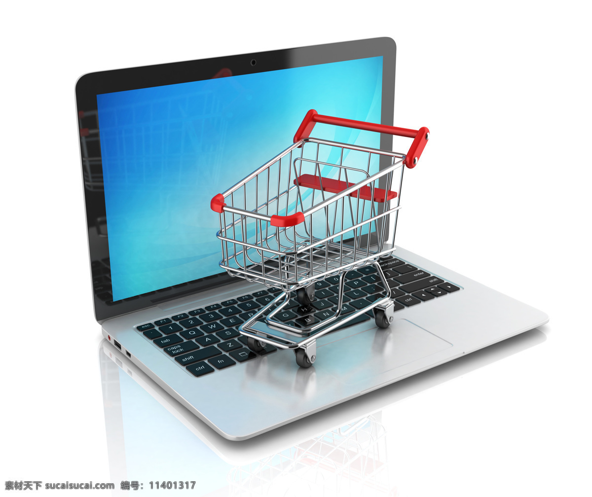购物车 笔记本 电脑 笔记本电脑 电子商务 在线购物 网上购物 通讯网络 现代科技