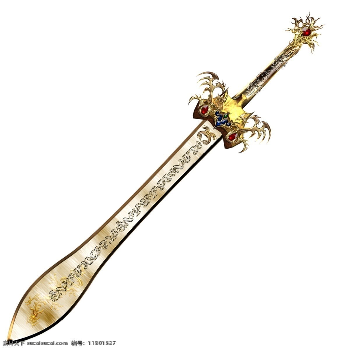 金属质感宝剑 金属质感 宝剑 黄金剑 大剑 剑 剑素材 其他类目 分层