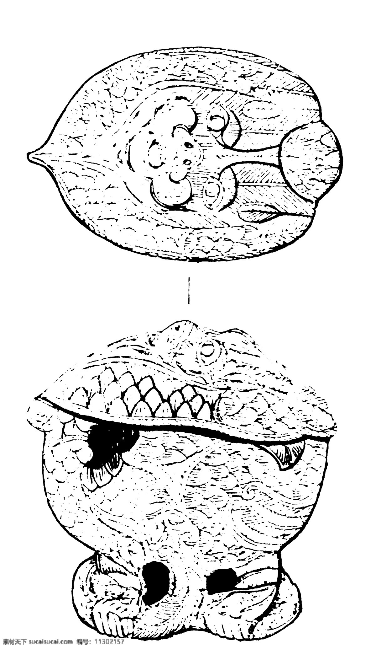 器物图案 秦汉时期图案 中国传统图案 图案147 图案 设计素材 装饰图案 书画美术 白色