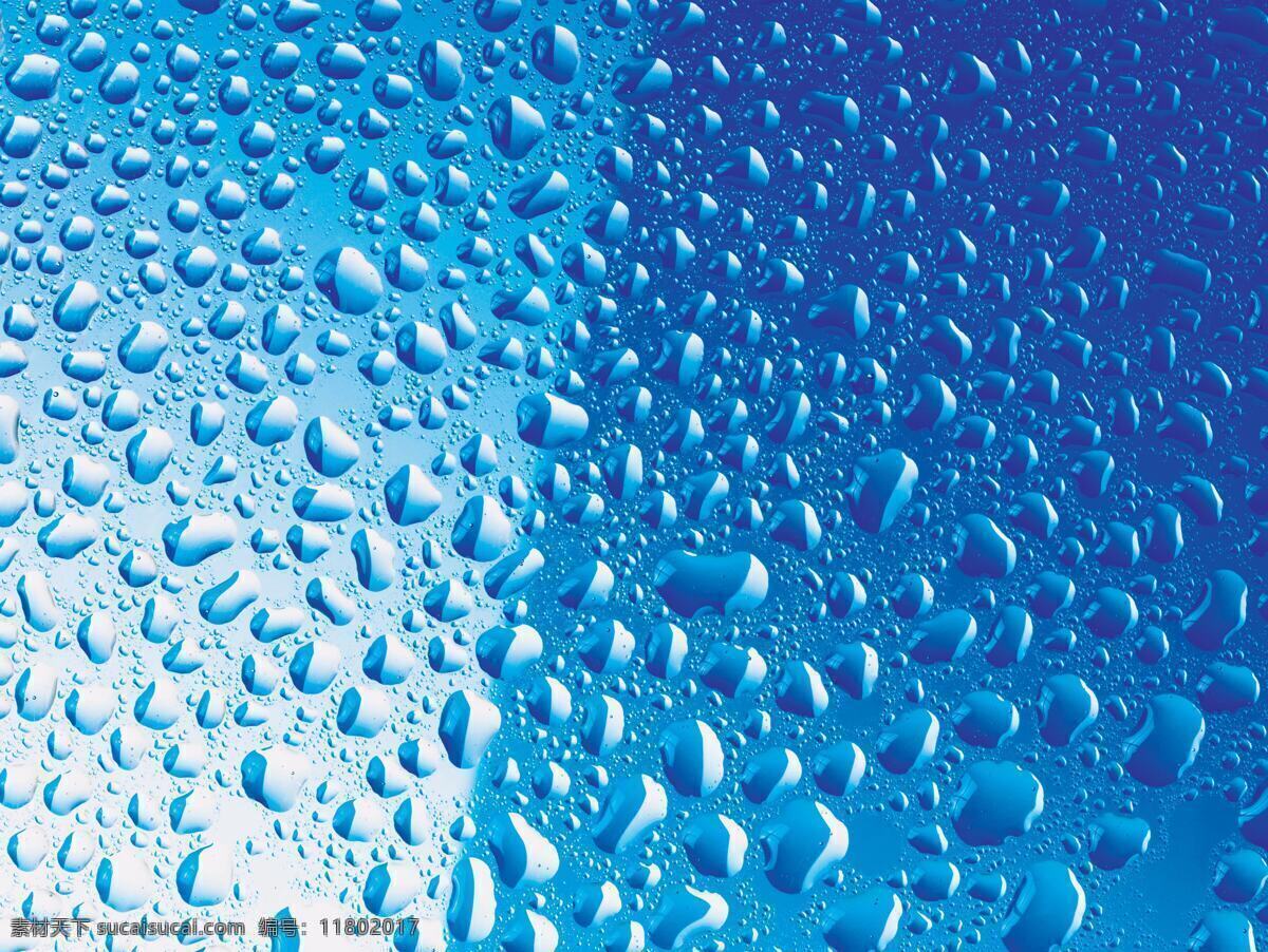 水珠背景 玻璃上的水珠 蓝色背景 蓝色水珠背景 背景 水滴 底纹边框 背景底纹