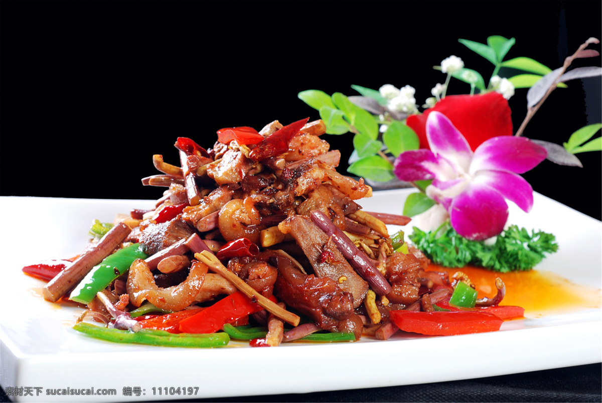 蕨菜猪拐肉 美食 传统美食 餐饮美食 高清菜谱用图