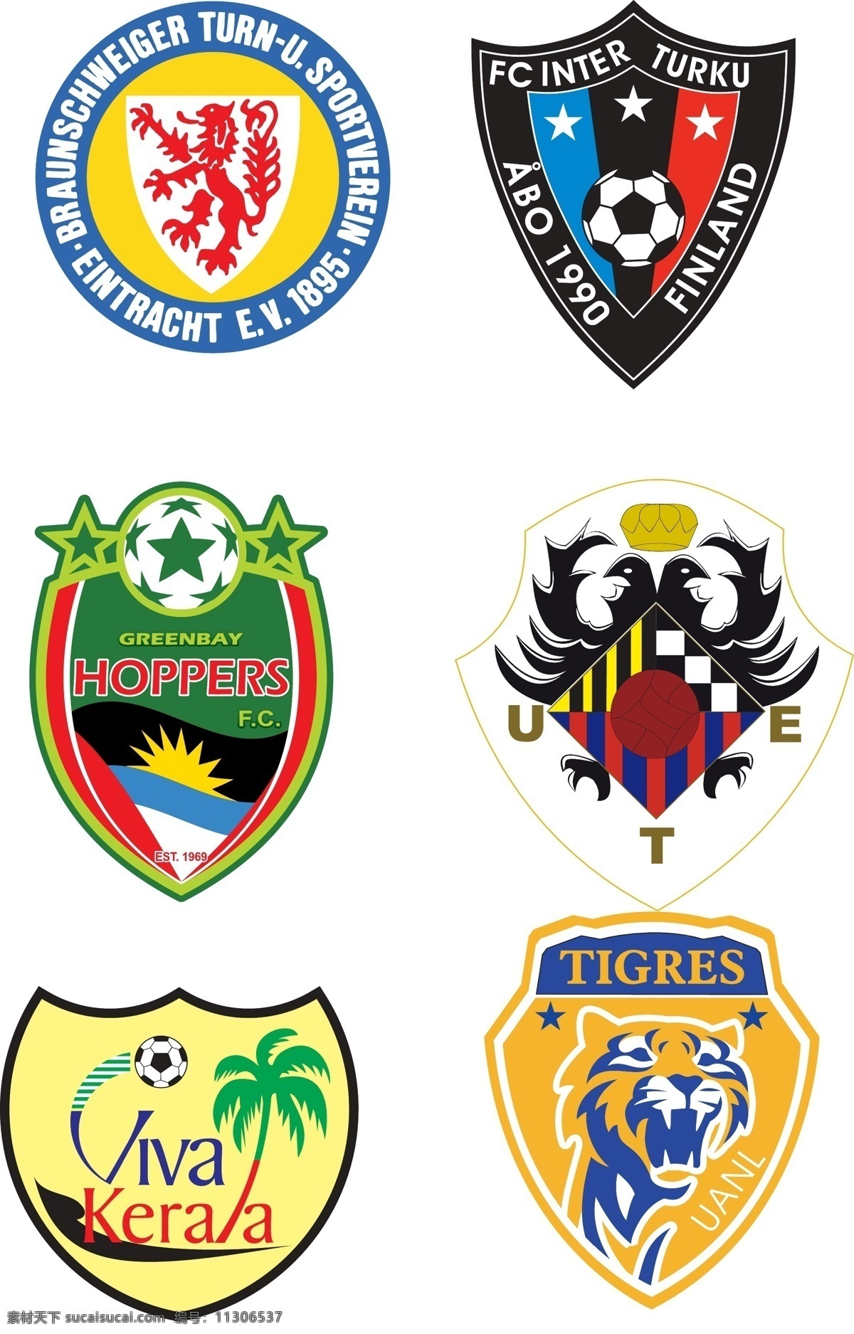标识标志图标 队徽 俱乐部 企业 logo 标志 足球 职业 俱乐部队 徽 矢量 模板下载 球队