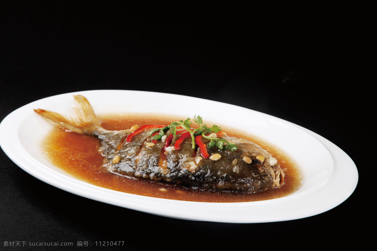 州豆酱煮鲳鱼 美食 传统美食 餐饮美食 高清菜谱用图
