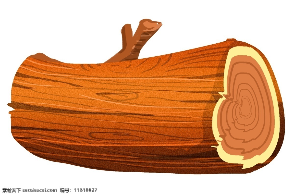 半截 树木 木桩 插画 半截木桩 木头 树 枯树 年轮 百年老树 木质 木头树桩 插图