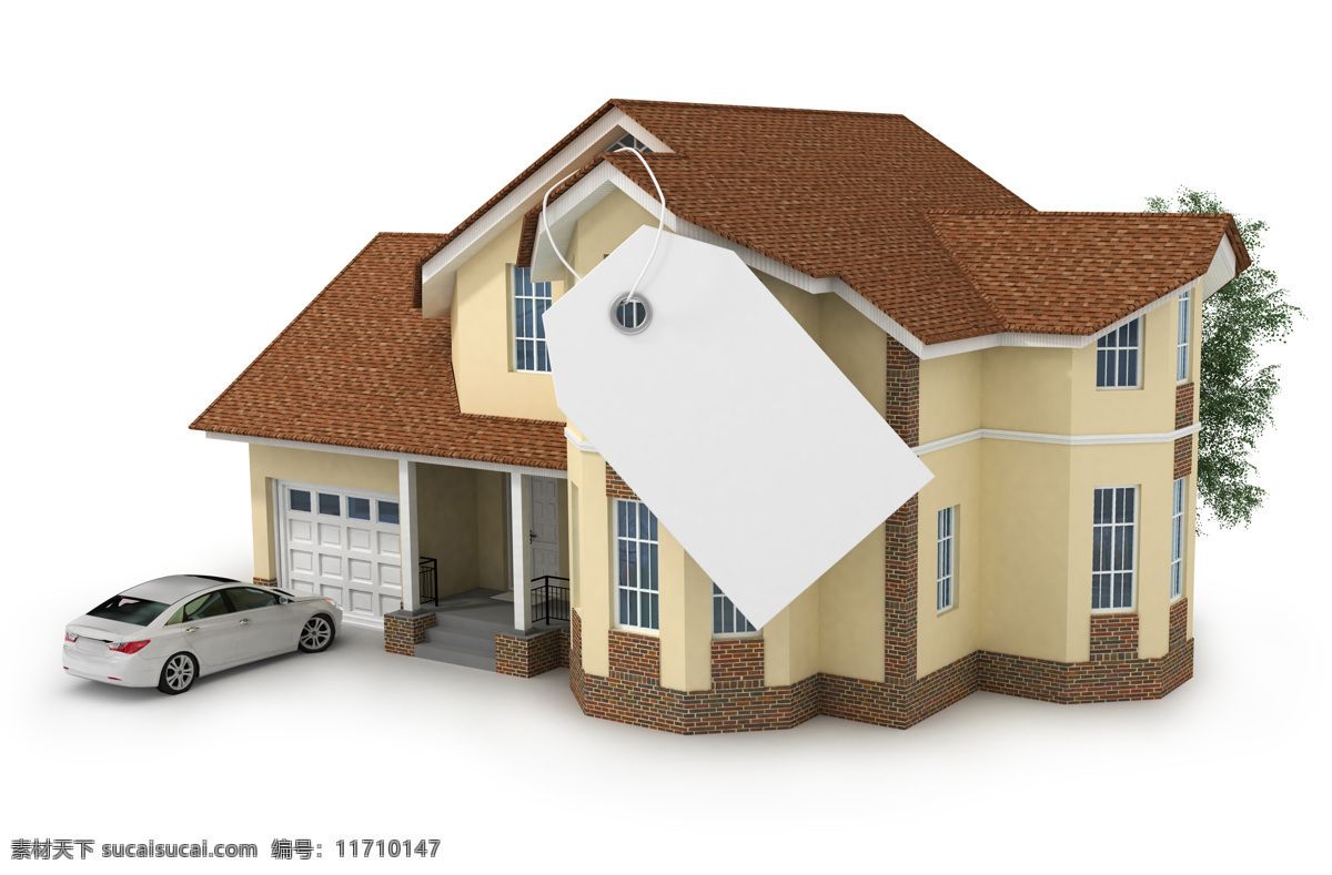 豪华 3d 别墅 建筑模型 别墅模型 3d房屋模型 房屋建筑 建筑设计 环境家居 白色