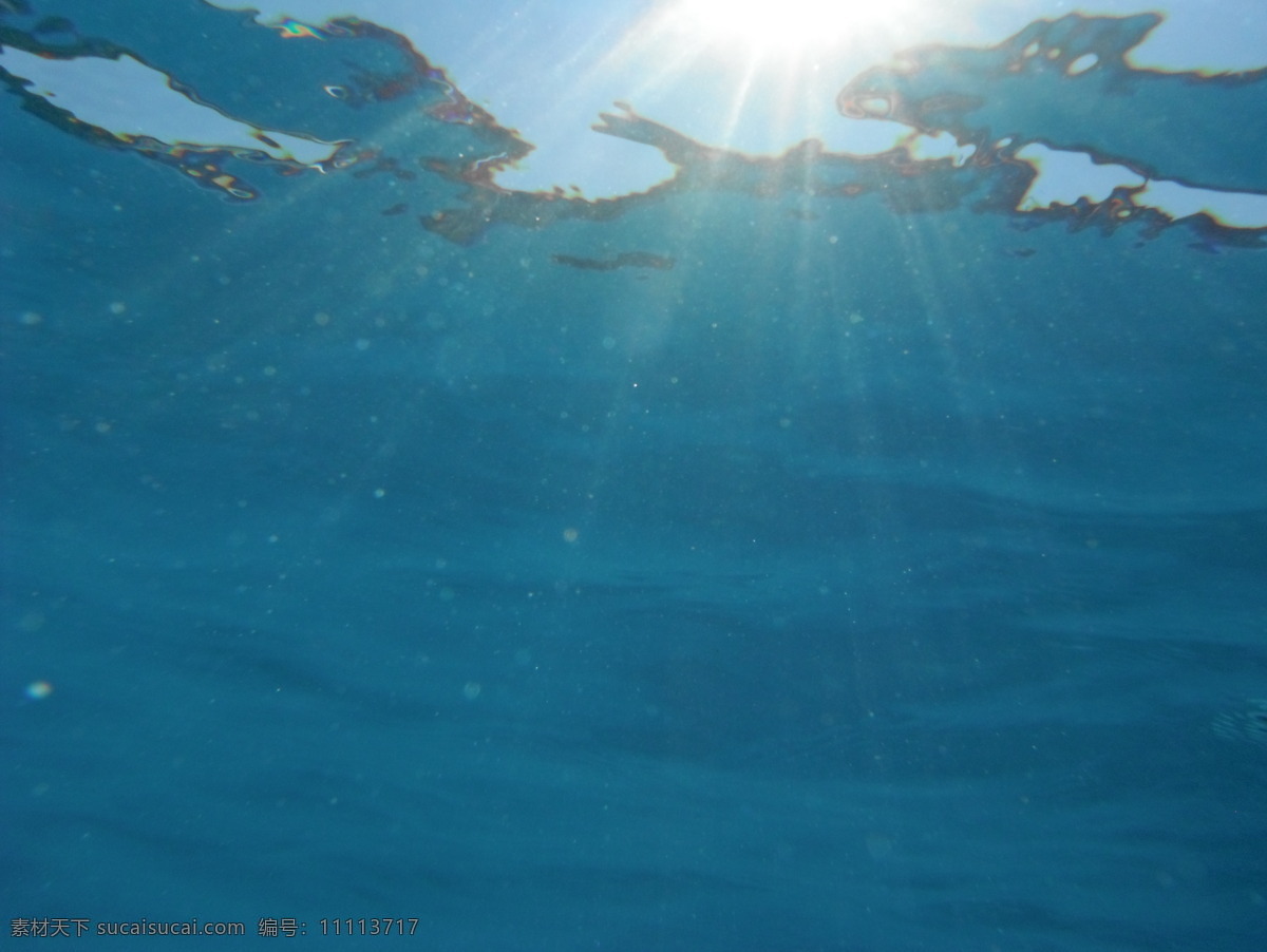 水下场景 水下 光线 圣光 海底 水底 蓝色 高清 背景
