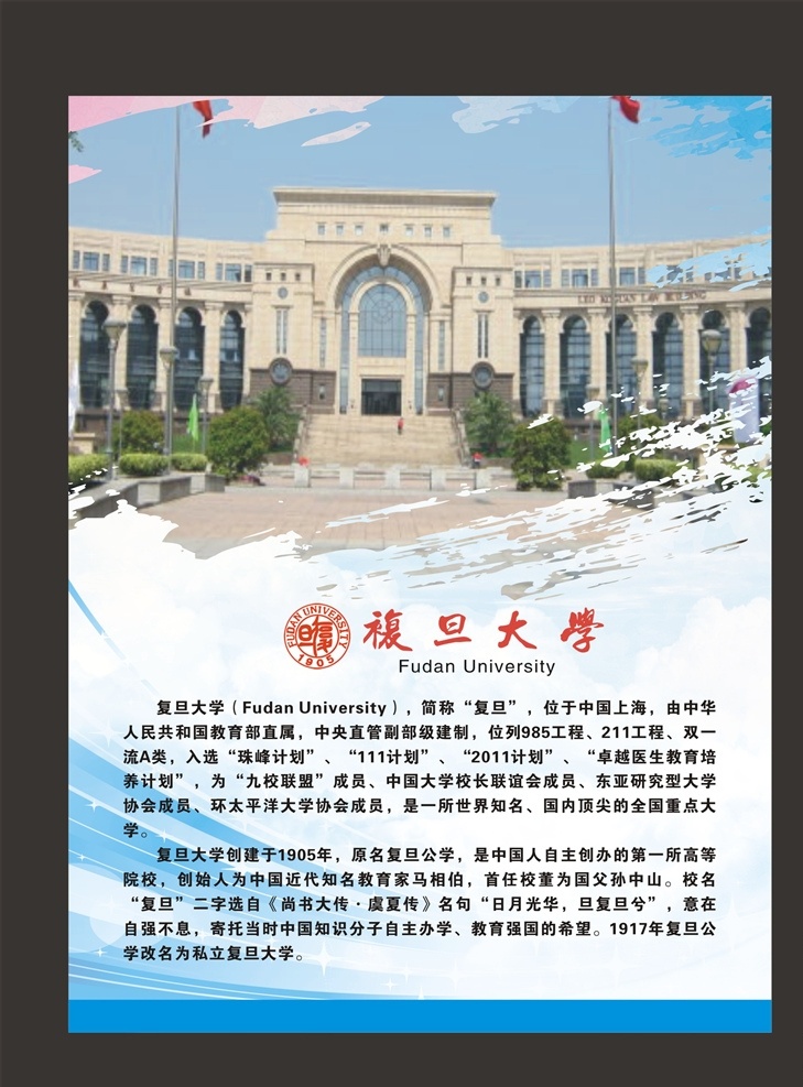 名校简介 名校 大学简介 简介 国际名校 十大名校 名校介绍 名校图片 复旦大学标志 复旦大学 logo