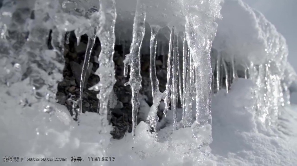 视频背景 实拍视频 视频 视频素材 视频模版 冬季 冰雪 冰柱 冰柱视频