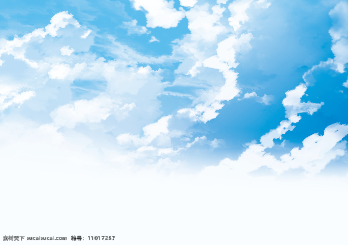 天空 蓝天 云彩 云朵 清爽 手绘 cg 插画 动漫动画 风景漫画