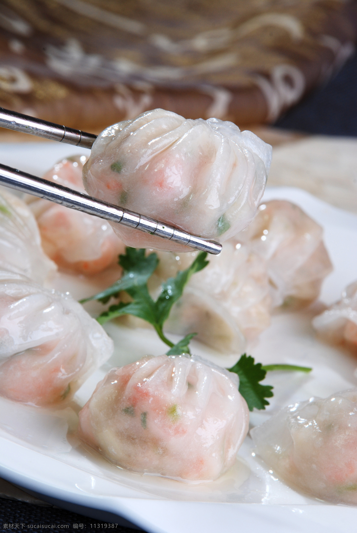 水晶蒸饺 素食 粤菜 传统美食 餐饮美食