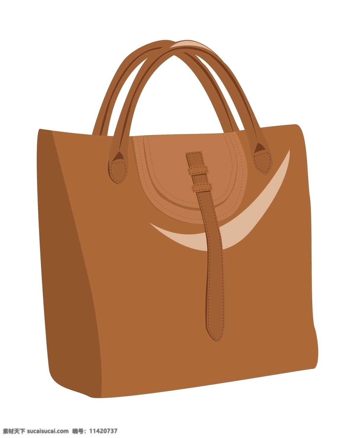 手绘 时尚 女士 包 插画 棕色的包包 漂亮的包包 卡通插画 时尚的包包 手绘包包插画 女士包包插画