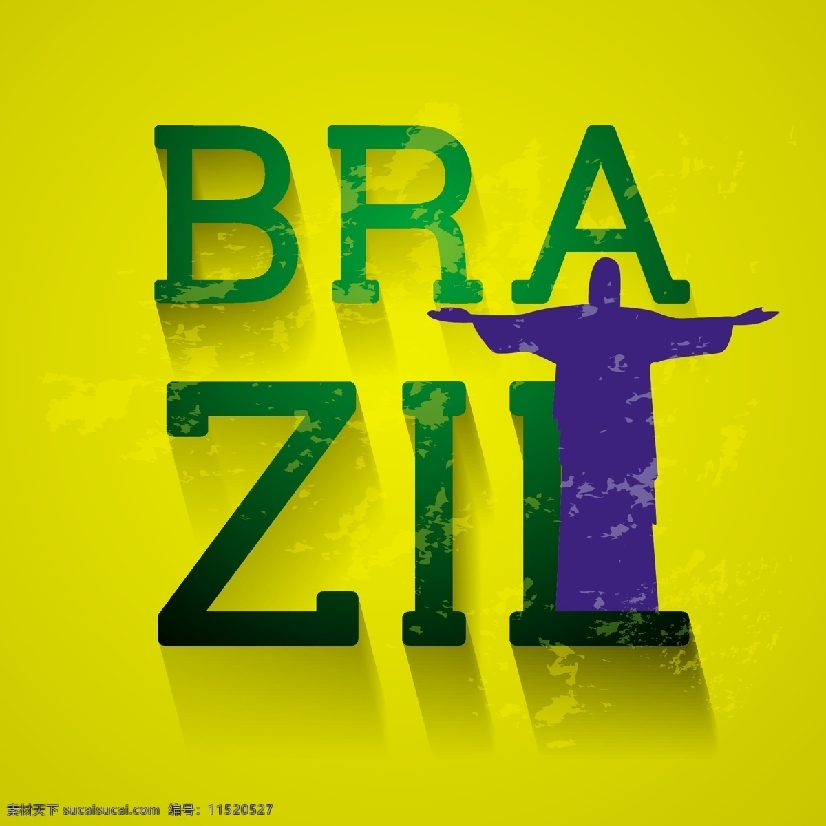 巴西 世界杯 神父 海报 模板下载 足球 黄色 背景 体育运动 生活百科 矢量素材