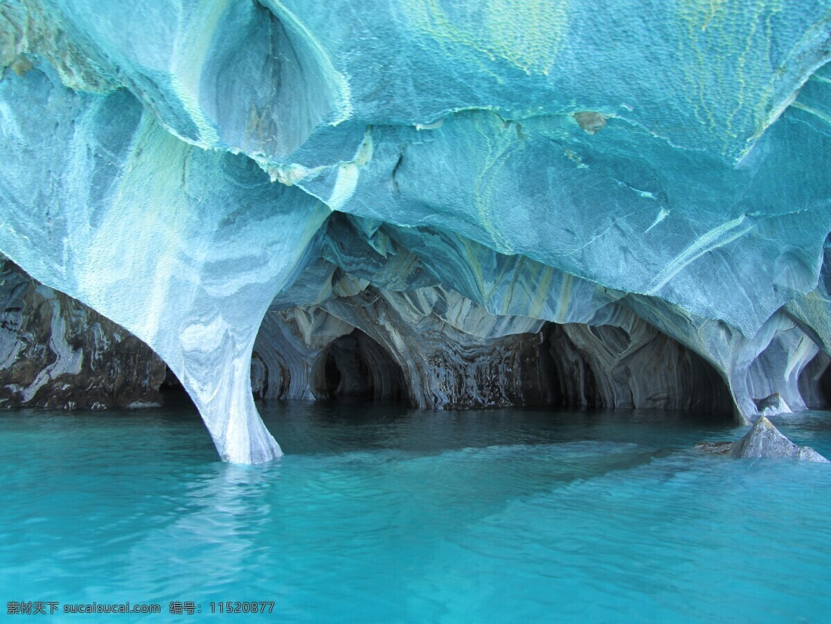 大理石 洞穴 绿松石 大理石洞穴 蓝色 水 青色 天蓝色