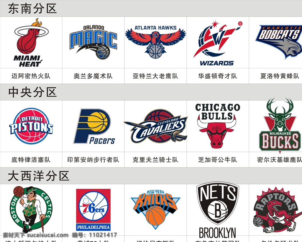 nba 东部 球队 logo 东部球队 热火 魔术 老鹰 奇才 山猫 活塞 步行者 骑士 公牛 雄鹿 凯尔特人 76人 尼克斯 篮网 猛龙 白色