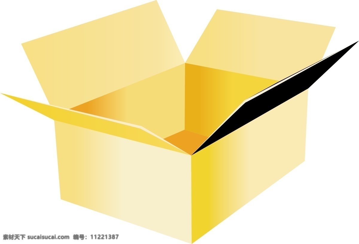 插画免费下载 插画 盒子 纸箱 打开包装盒 矢量图 日常生活