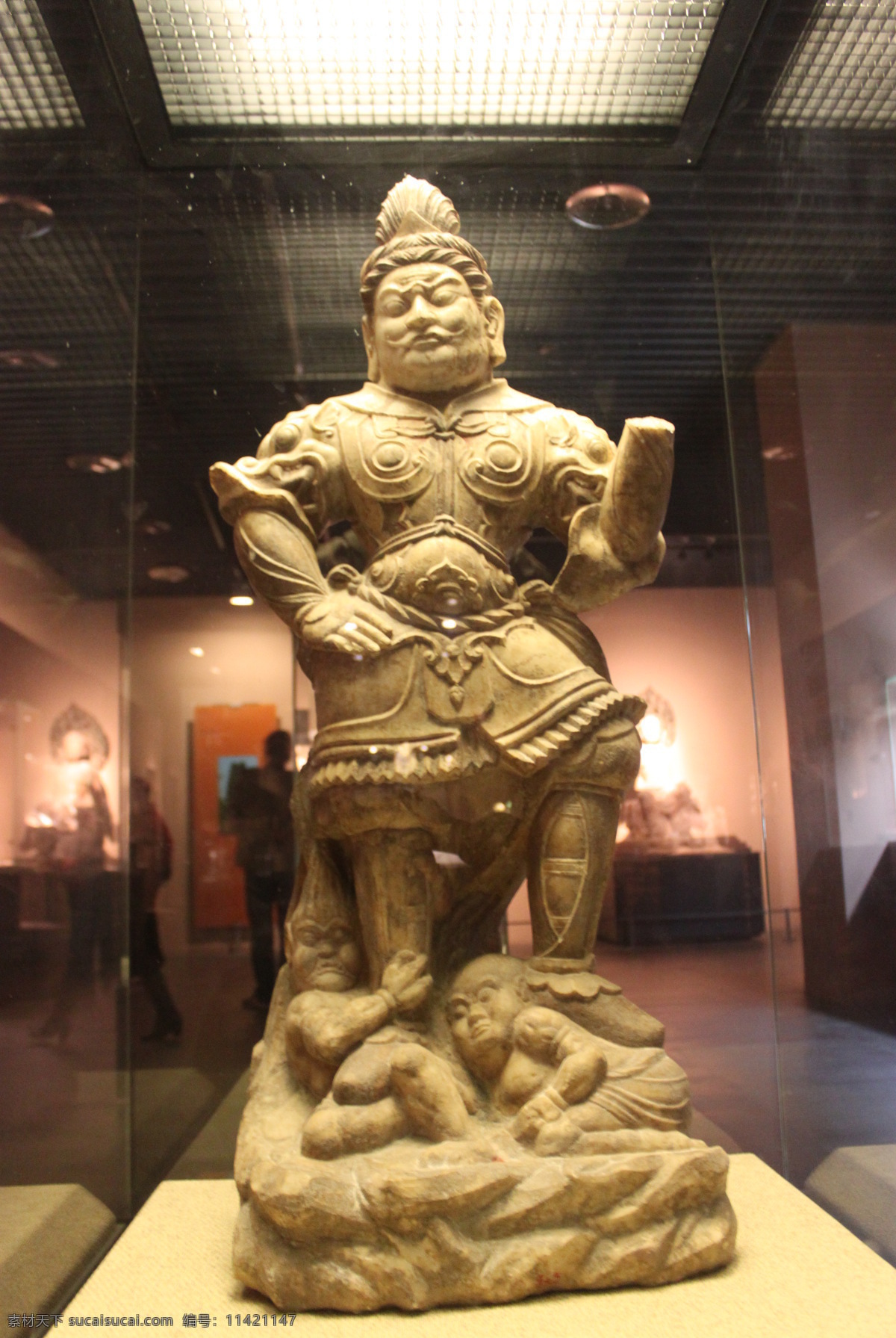 天王像唐代 雕塑 传统艺术 宗教素材 宗教题材 文化瑰宝 宗教信仰 文化艺术 灰色