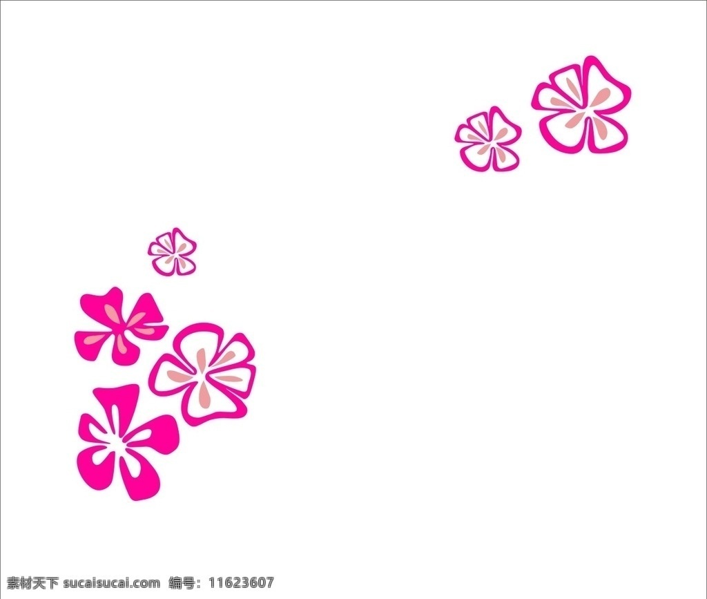 单个 小花 图案 小花矢量图 花朵图矢量图 小花背景墙 矢量图花 花朵图案 室内广告设计