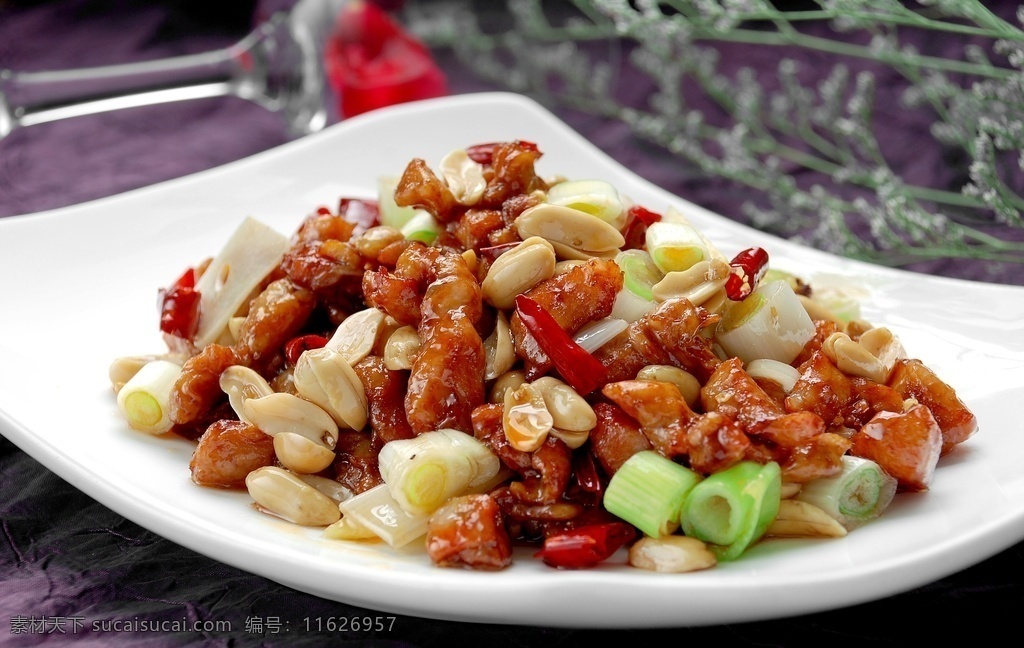 宫爆鸡丁 美食 传统美食 餐饮美食 高清菜谱用图