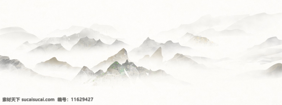 山水 复古 传统 背景 海报 素材图片 古风背景 分层