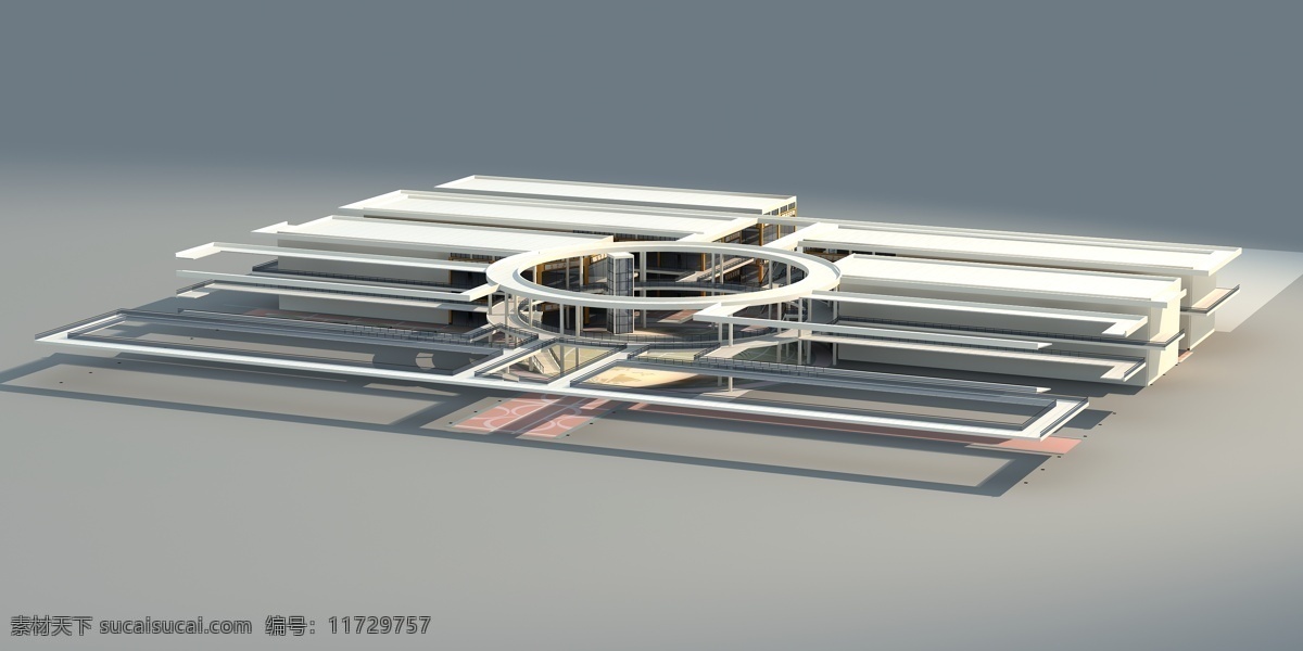 建筑 3d 模型 3d模型 楼盘建筑 室外设计 3d模型素材 建筑模型