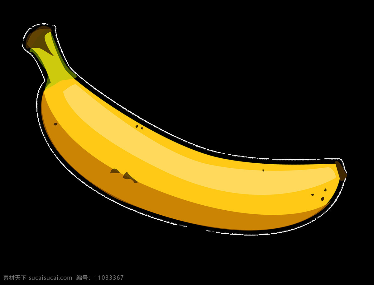 banana 水果 一根香蕉 黄色水果 卡通 卡通设计