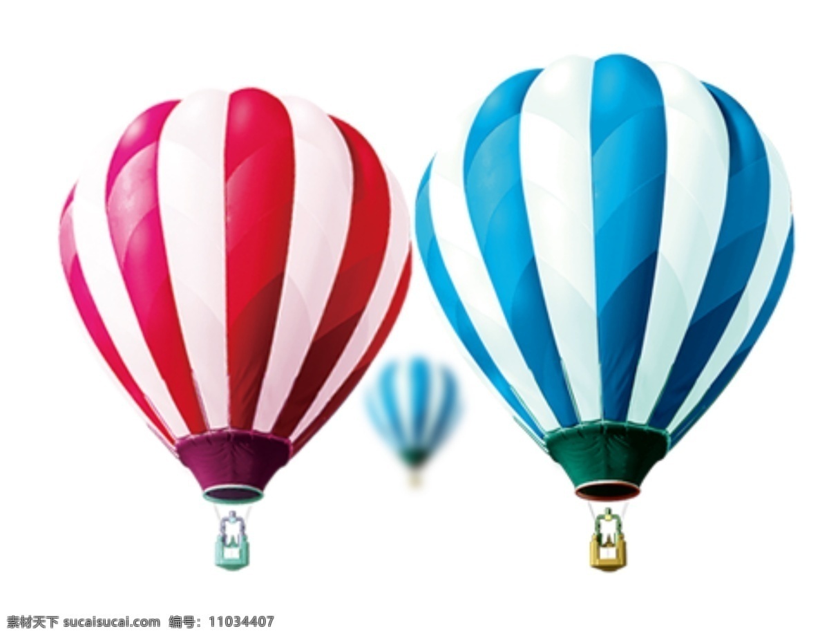 彩色气球元素 彩色 气球 漂浮 海波装饰 小清新元素 白色