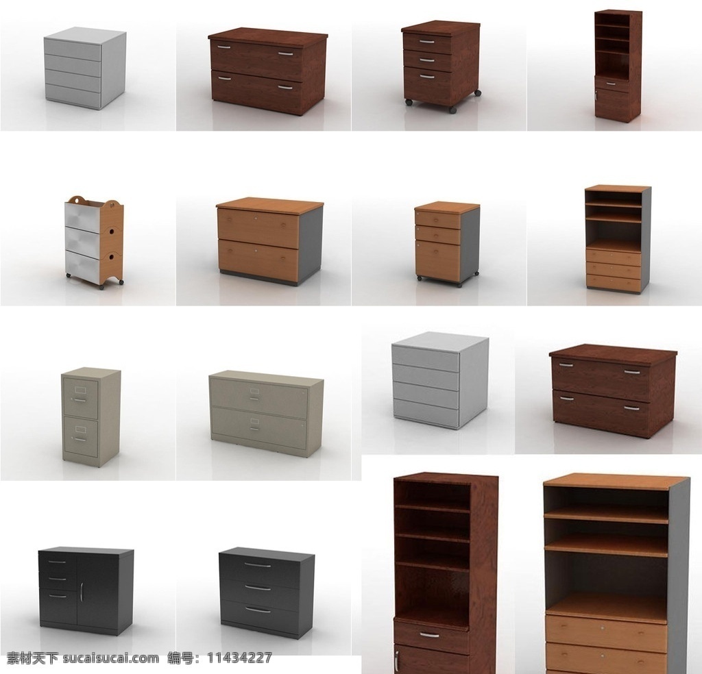 款 柜子 模型 3d模型 书柜 带抽屉的柜子 其他模型 3d设计模型 源文件 max