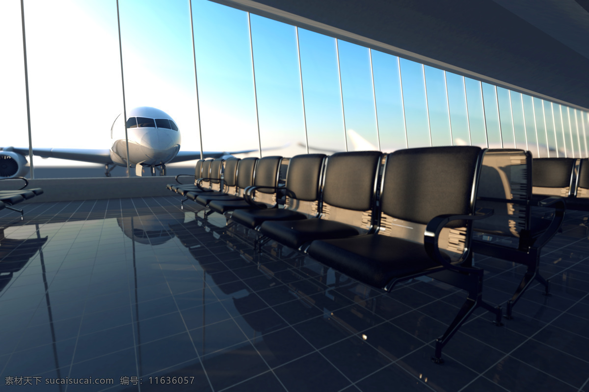 飞机场 机场 候机大厅 航班 商旅 飞机 座椅 建筑摄影 建筑园林