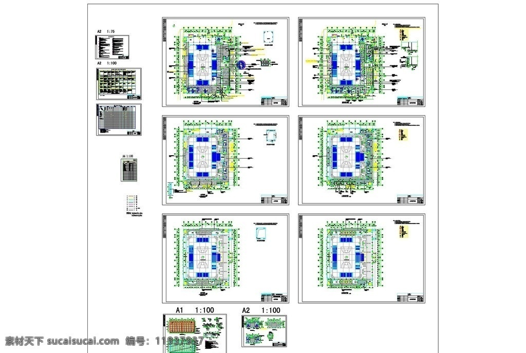 体育馆 运动 工程 图 体育馆设计图 运动场工程图 蓝 球场 改造 设计图 运动场平面图 体育馆平面图 施工图纸 cad设计图 源文件 dwg