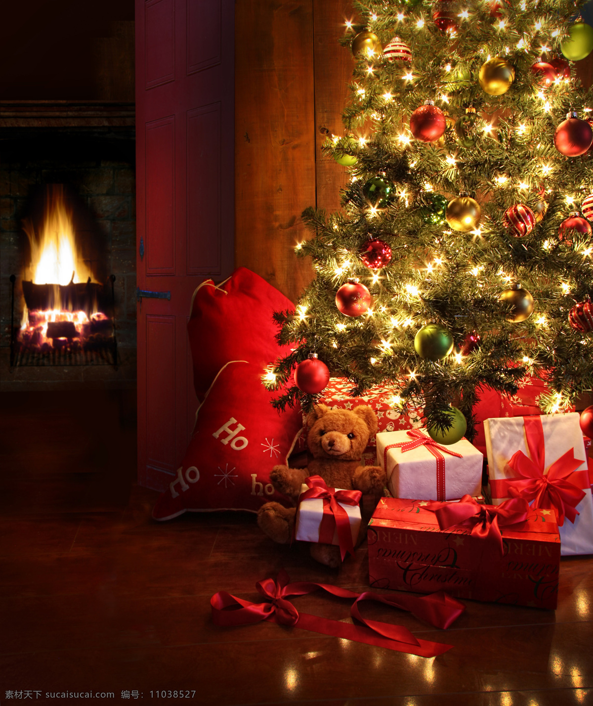 圣诞礼品 素材图片 礼品 礼物 礼盒 圣诞礼物 节日 喜庆 礼包 圣诞球 彩球 圣诞树 壁炉 梦幻光斑 节日庆典 圣诞素材 生活百科