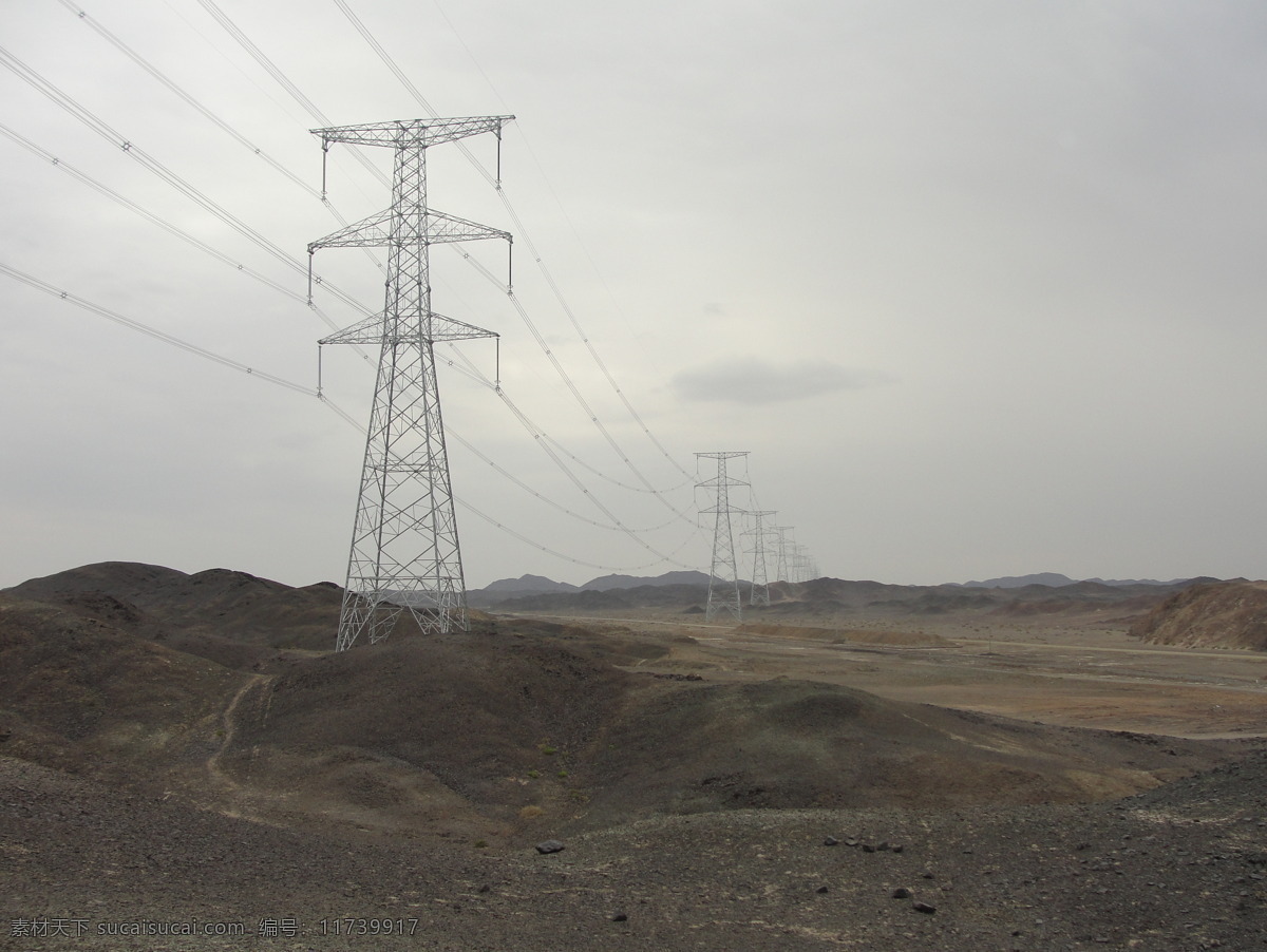 戈壁银线 铁塔 导线 电力 戈壁 银线 国内旅游 旅游摄影 灰色